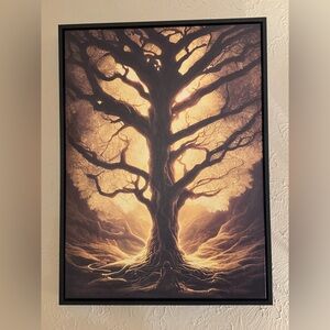 Golden Tree of Life Wall Art
